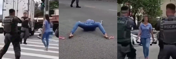 巴西圣保罗 一女子持刀被警察当场击毙 涉事警员获保释 警方用武过度引发争议