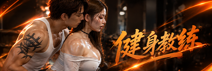 AI原创成人短剧《健身教练》第1-3集 私教贴身揉穴调教 青梅竹马掀衣求操 被干到高潮连连！