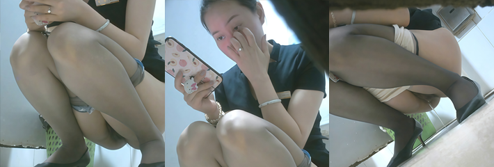 117498女厕高清偷拍 中国黄金专柜小姐姐 黑丝长腿如厕偷拍 逼脸同框诱惑满分