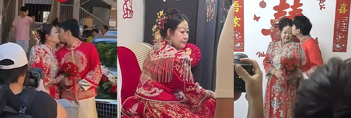 黑龙江93年小伙与45年奶奶结婚 迈巴赫到场瞬间秒懂真相