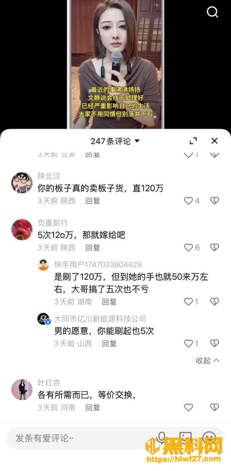文静收获榜一天价打赏 2